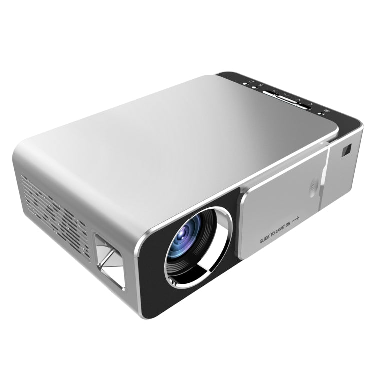 T6 2000ANSI Lumens 1080P LCD Mini Theater Projector, Phone Version, EU Plug(Silver) - LED Projector by PMC Jewellery | Online Shopping South Africa | PMC Jewellery | Buy Now Pay Later Mobicred