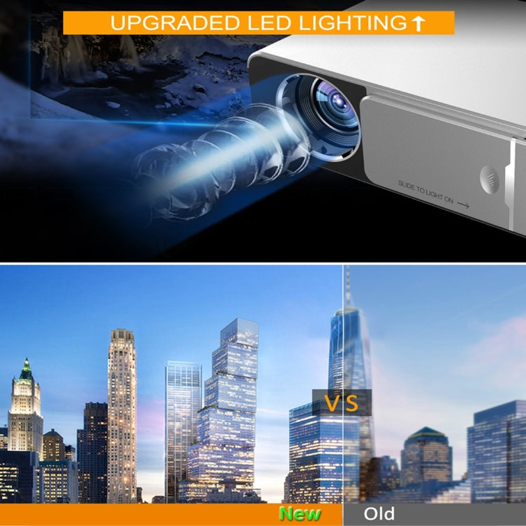 T6 3500ANSI Lumens 1080P LCD Mini Theater Projector, Standard Version, AU Plug (Silver) - LED Projector by PMC TechLife | Online Shopping South Africa | PMC TechLife