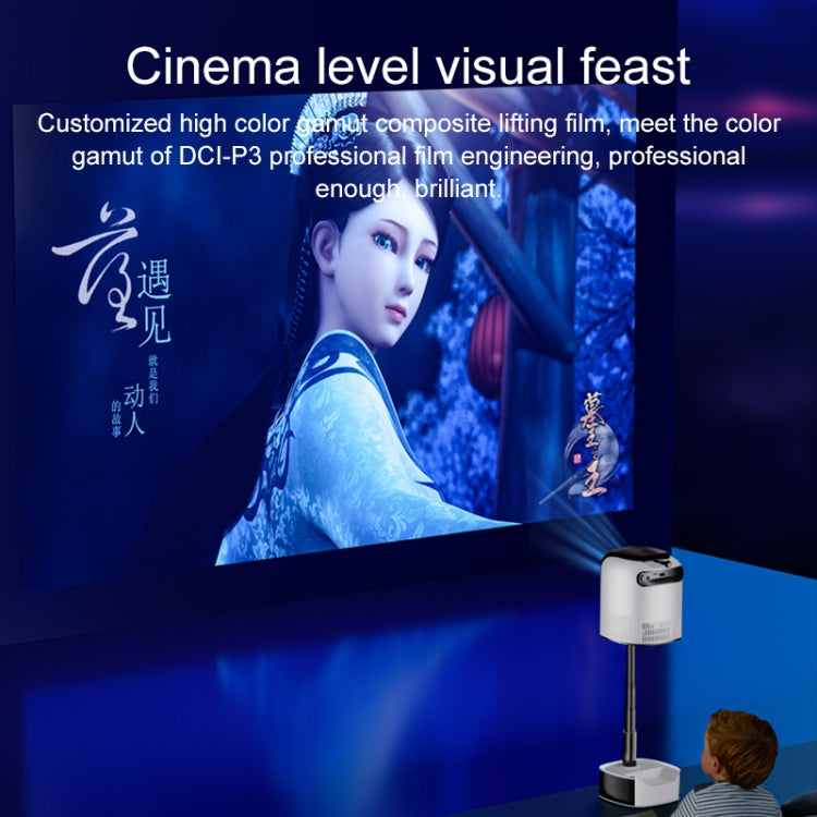 TS-1 1080P Android System HD Convenient Integrated Lift Smart Projector(Grey) - Mini Projector by PMC Jewellery | Online Shopping South Africa | PMC Jewellery | Buy Now Pay Later Mobicred