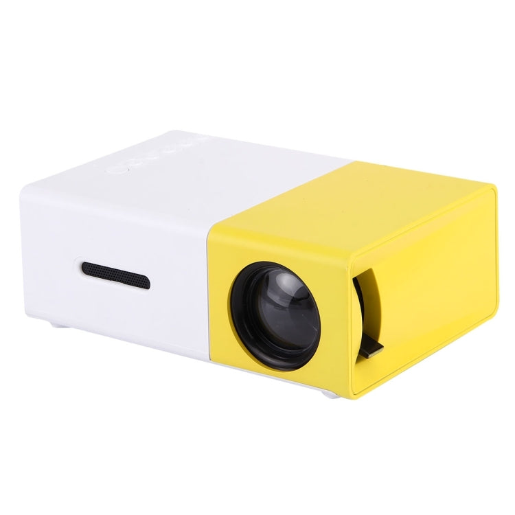 YG-300 0.8-2M 24-60 inches 400-600 Lumens LED Projector HD Home Theater with 3 in 1 Video Convert Cable & Remote Controller, Size: 12.6 x 8.6 x 4.6 cm, EU Plug - free shipping - PMC Jewellery - Order now!