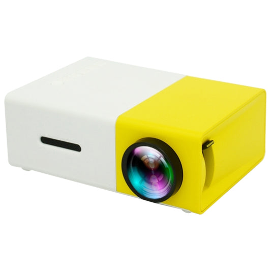 YG300 400LM Portable Mini Home Theater LED Projector with Remote Controller, Support HDMI, AV, SD, USB Interfaces, (Built-in 1300mAh Lithium battery)(Yellow) - LED Projector by PMC Jewellery | Online Shopping South Africa | PMC Jewellery | Buy Now Pay Later Mobicred