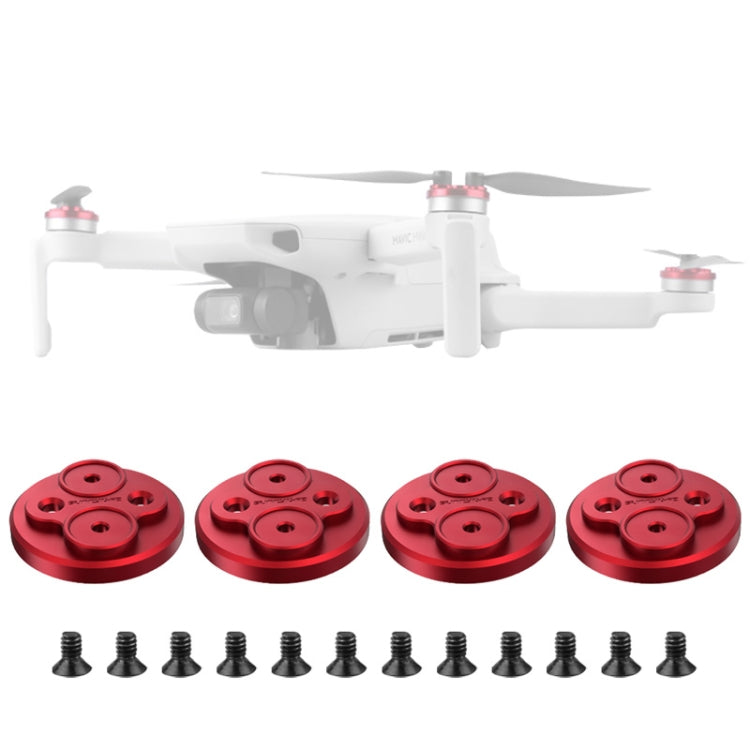 4 PCS Sunnylife Motor Metal Protection Cover for DJI Mavic Mini 1(Red) - Others by Sunnylife | Online Shopping South Africa | PMC Jewellery | Buy Now Pay Later Mobicred