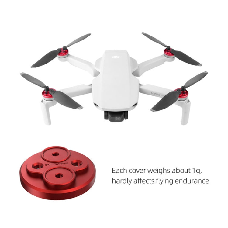 4 PCS Sunnylife Motor Metal Protection Cover for DJI Mavic Mini 1(Red) - Others by Sunnylife | Online Shopping South Africa | PMC Jewellery | Buy Now Pay Later Mobicred