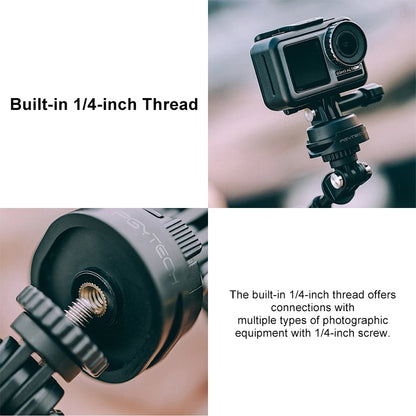 PGYTECH P-11B-023 Tripod Adapter for DJI Osmo Action(Black) -  by PGYTECH | Online Shopping South Africa | PMC Jewellery | Buy Now Pay Later Mobicred