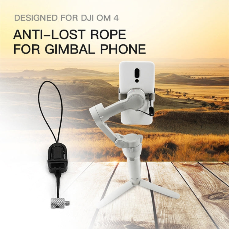 STARTRC Phone Holder Clip Anti-lost Rope Strap Anti-drop for DJI OM4 / Osmo Mobile 3 (Black) -  by STARTRC | Online Shopping South Africa | PMC TechLife | Buy Now Pay Later Mobicred