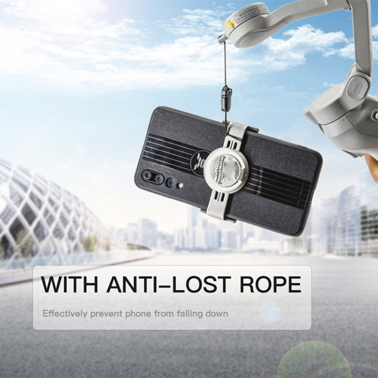 STARTRC Phone Holder Clip Anti-lost Rope Strap Anti-drop for DJI OM4 / Osmo Mobile 3 (Black) -  by STARTRC | Online Shopping South Africa | PMC TechLife | Buy Now Pay Later Mobicred