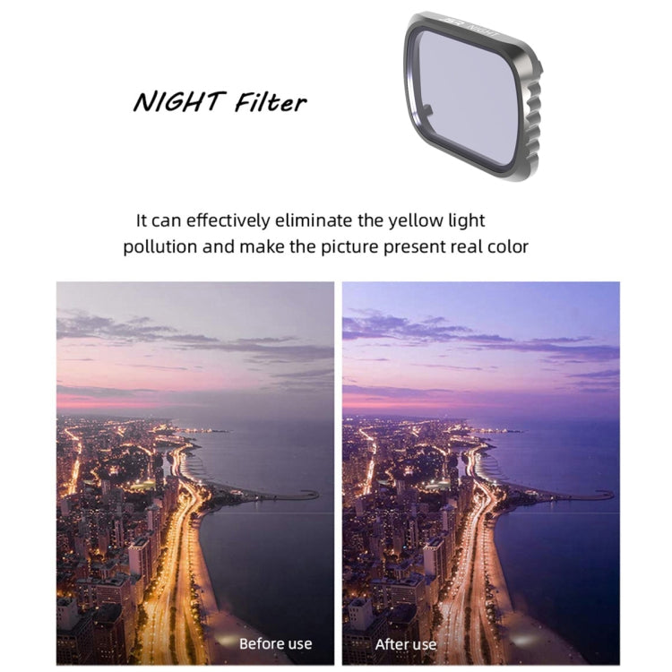 JSR KS NIGHT Light Pollution Reduction Lens Filter for DJI Air 2S, Aluminum Frame - Mavic Lens Filter by JSR | Online Shopping South Africa | PMC Jewellery | Buy Now Pay Later Mobicred