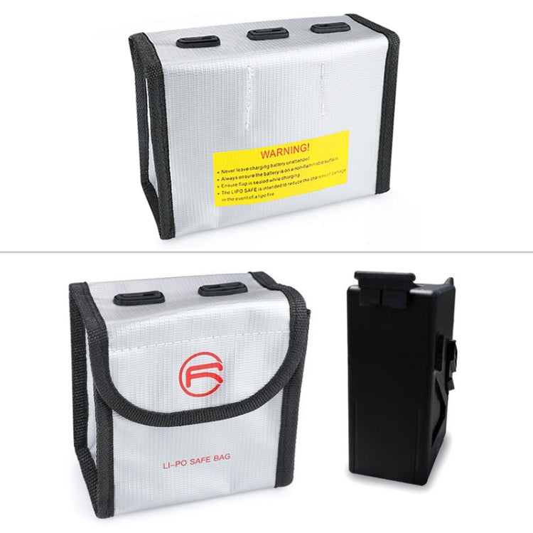 RCSTQ for DJI FPV Combo Battery Li-Po Safe Explosion-proof Storage Bag(Silver) - Case & Bags by RCSTQ | Online Shopping South Africa | PMC Jewellery