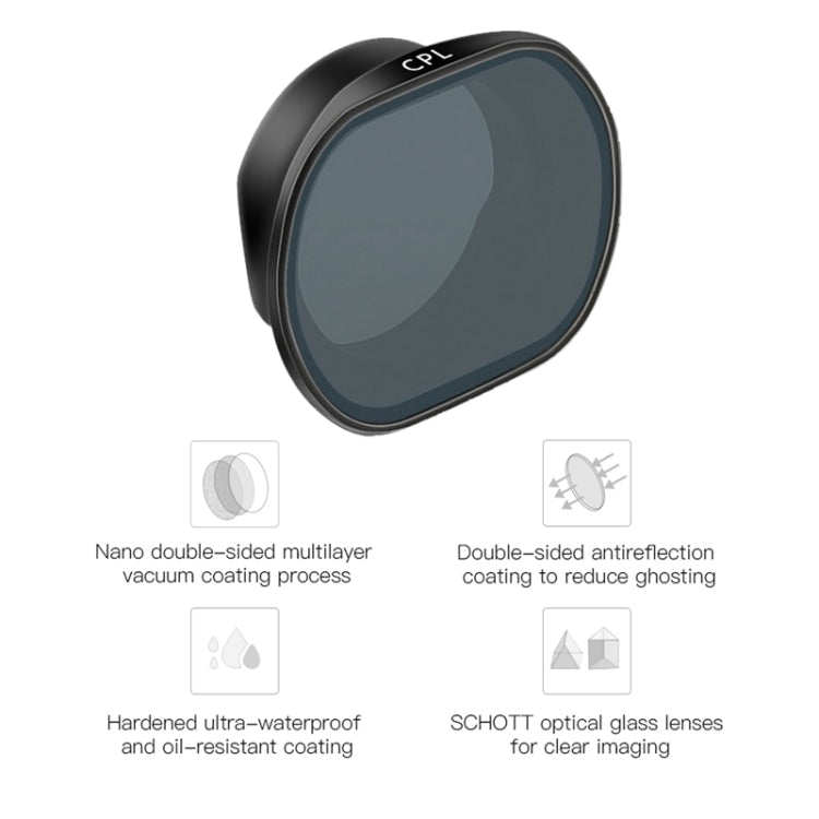 RCSTQ CPL Drone Lens Filter for DJI FPV - Lens Accessories by RCSTQ | Online Shopping South Africa | PMC Jewellery | Buy Now Pay Later Mobicred