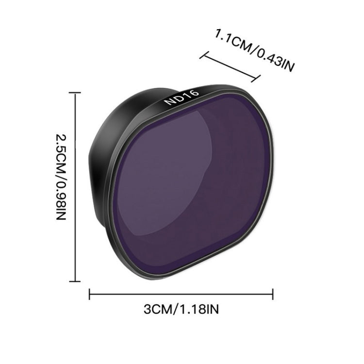 RCSTQ ND16 Drone Lens Filter for DJI FPV - Lens Accessories by RCSTQ | Online Shopping South Africa | PMC Jewellery | Buy Now Pay Later Mobicred