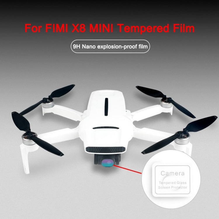 RCSTQ 3 PCS Anti-Scratch Tempered Glass Lens Film for FIMI X8 Mini Drone Camera -  by RCSTQ | Online Shopping South Africa | PMC Jewellery | Buy Now Pay Later Mobicred