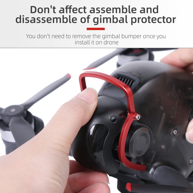 Sunnylife FV-Q9353 Gimbal Bumper Anti-collision Aluminum Alloy Guard Protector Bumper for DJI FPV (Black) - free shipping - PMC TechLife - Order now!