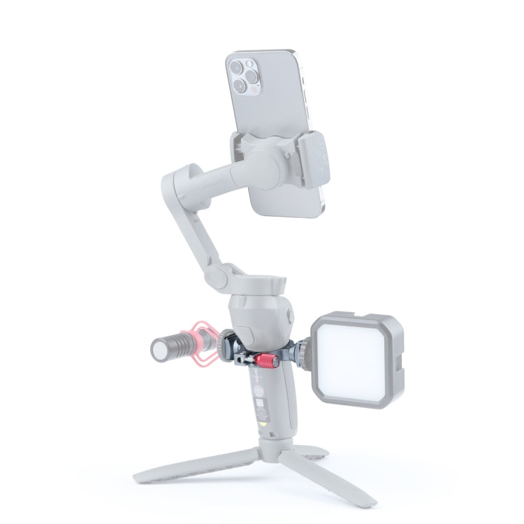 Stabilizer Extension Bracket Ring Adapter with Dual Cold Shoe Base for DJI OM4 / Osmo Mobile 3 -  by PMC TechLife | Online Shopping South Africa | PMC TechLife | Buy Now Pay Later Mobicred