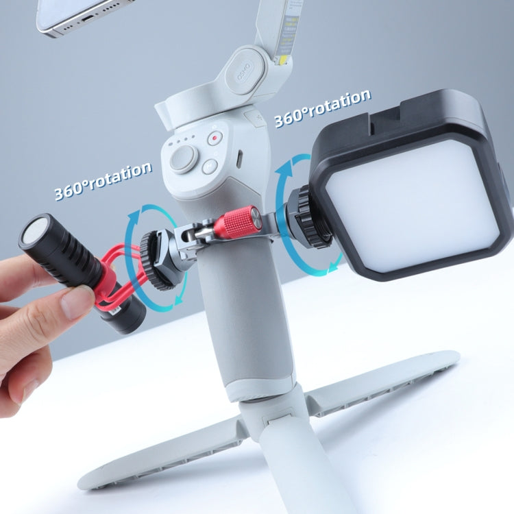 Stabilizer Extension Bracket Ring Adapter with Dual Cold Shoe Base for DJI OM4 / Osmo Mobile 3 -  by PMC TechLife | Online Shopping South Africa | PMC TechLife | Buy Now Pay Later Mobicred