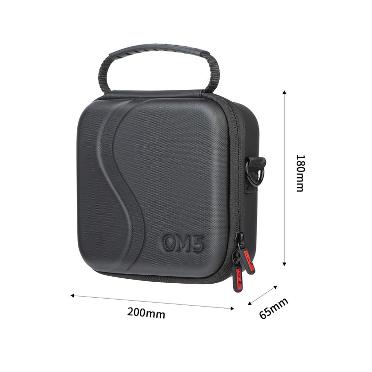 STARTRC Portable PU Leather Storage Bag Carrying Case for DJI OM 5, Size: 20cm x 18cm x 6.5cm(Black) -  by STARTRC | Online Shopping South Africa | PMC Jewellery | Buy Now Pay Later Mobicred