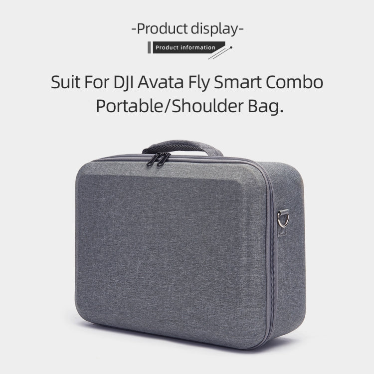 For DJI Avata Shockproof Large Carrying Hard Case Shoulder Storage Bag, Size: 39 x 28 x 15cm(Grey) -  by PMC Jewellery | Online Shopping South Africa | PMC Jewellery | Buy Now Pay Later Mobicred