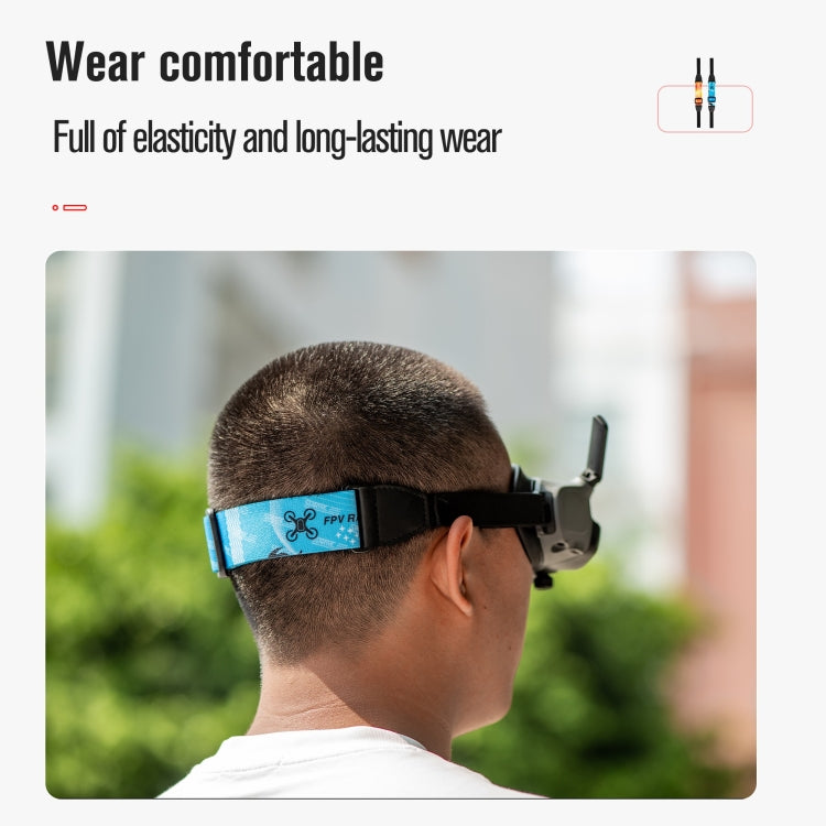 For DJI Avata Goggles 2 STARTRC Headband Elastic Straps(Orange) - Other Accessories by STARTRC | Online Shopping South Africa | PMC Jewellery | Buy Now Pay Later Mobicred