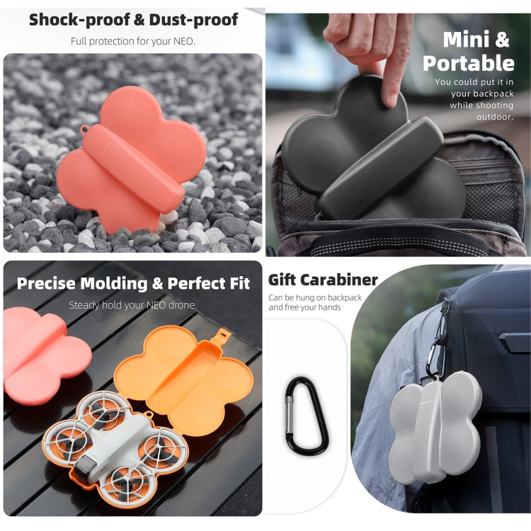 For DJI Neo Sunnylife Butterfly Storage Box Anti-collision Anti-scratch Protection Case (Orange) - free shipping - PMC TechLife - Order now!