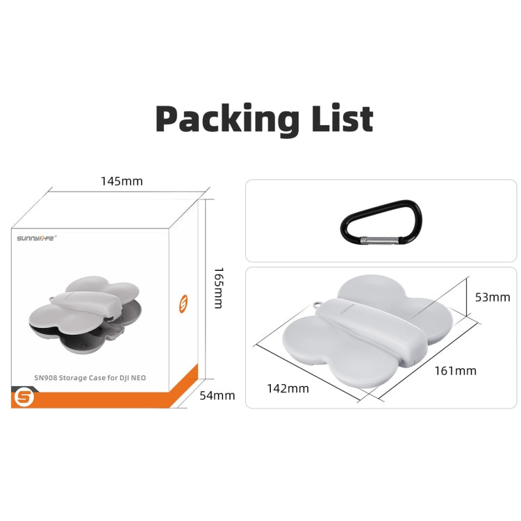 For DJI Neo Sunnylife Butterfly Storage Box Anti-collision Anti-scratch Protection Case (Black) - free shipping - PMC TechLife - Order now!