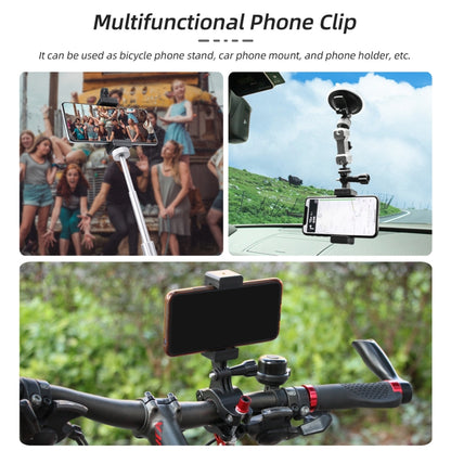 For DJI OSMO Pocket 3 Sunnylife Front Phone Holder Mount Handheld Tripod Expansion Brackets (Black) - Mount & Holder by Sunnylife | Online Shopping South Africa | PMC Jewellery