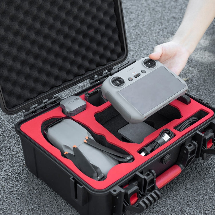 For DJI Air 3S STARTRC Waterproof ABS Suitcase Storage Box (Black) - free shipping - PMC TechLife - Order now!