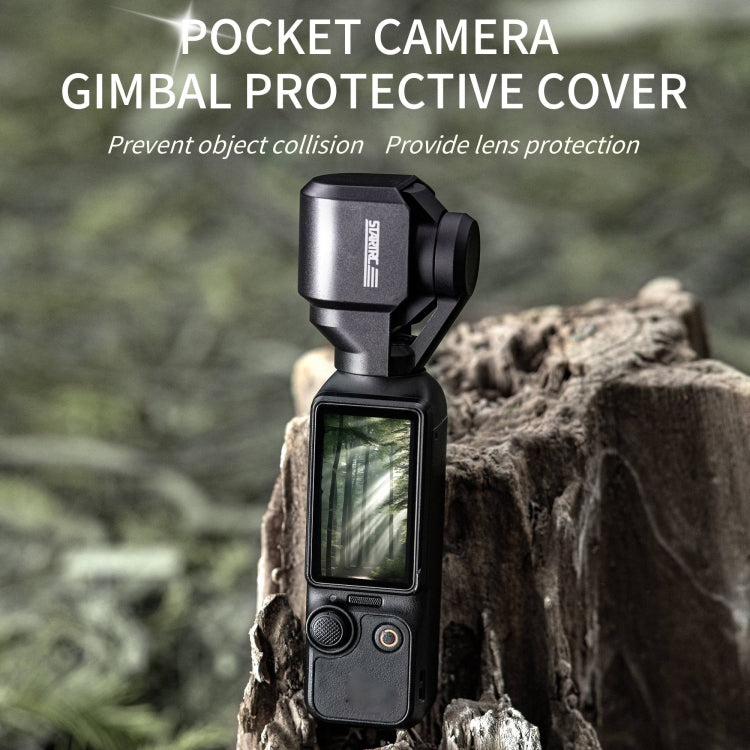 For DJI OSMO Pocket 3 STARTRC 2 in 1 Gimbal Camera Lens Cover Sunshade (Black) - Lens Accessories by STARTRC | Online Shopping South Africa | PMC TechLife | Buy Now Pay Later Mobicred