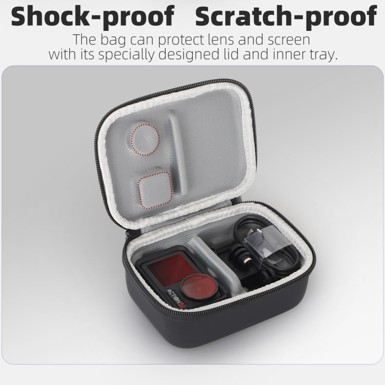For DJI Osmo Action 5 Pro / 4 / 3 Sunnylife Portable Carrying Case Mini Standard Combo Bag (Black) - free shipping - PMC TechLife - Order now!