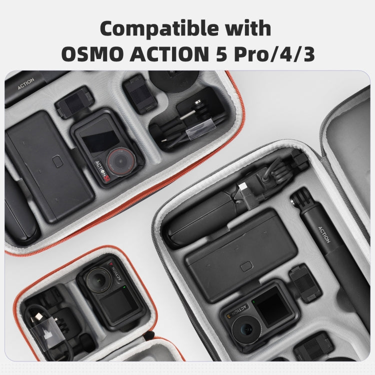 For DJI Osmo Action 5 Pro / 4 / 3 Sunnylife Portable Carrying Case Mini Standard Combo Bag (Black) - free shipping - PMC TechLife - Order now!