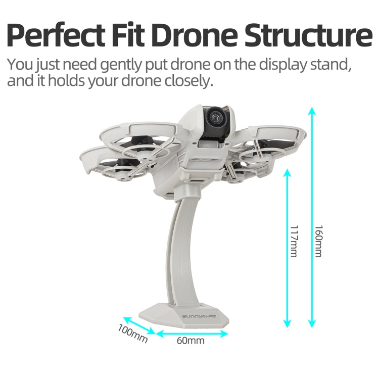 For DJI Neo Sunnylife Desktop Display Stand Drone Mount Exhibition Base Bracket (Grey) - free shipping - PMC TechLife - Order now!
