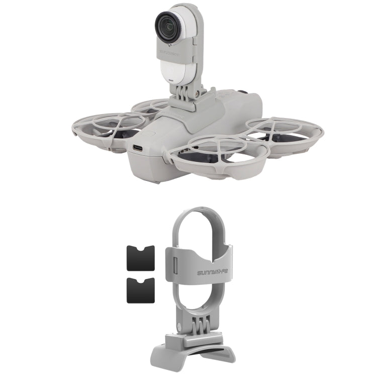 For DJI Neo / Insta360 GO 3S / GO 3 Sunnylife Drone Expansion Mount Action Camera Holder Adapter (Grey) - free shipping - PMC TechLife - Order now!