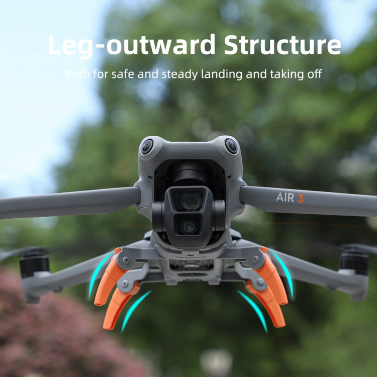 For DJI Air 3S / 3 Sunnylife Landing Gear Extensions Heightened Spider Gears Support Leg (Orange) - free shipping - PMC TechLife - Order now!