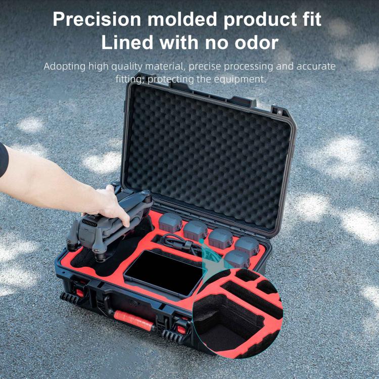 For DJI Mavic 4 Pro STARTRC Waterproof ABS Suitcase Storage Box (Black) - free shipping - PMC TechLife - Order now!