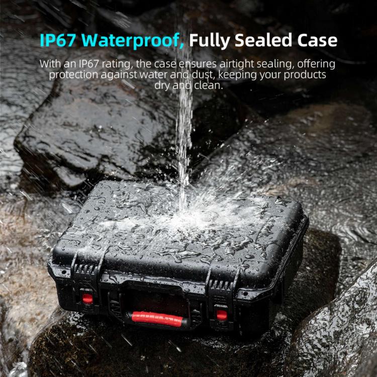 For DJI Mavic 4 Pro STARTRC Waterproof ABS Suitcase Storage Box (Black) - free shipping - PMC TechLife - Order now!