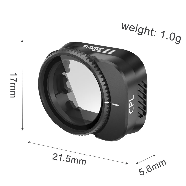 STARTR CPL Adjustable Lens Filter for DJI Mini 3 Pro - Mavic Lens Filter by STARTRC | Online Shopping South Africa | PMC Jewellery | Buy Now Pay Later Mobicred