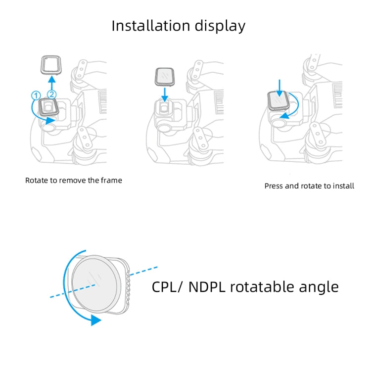 JSR Drone 3 in 1 CPL+ND8+ND16 Lens Filter for DJI MAVIC Air 2 - free shipping - PMC TechLife - Order now!