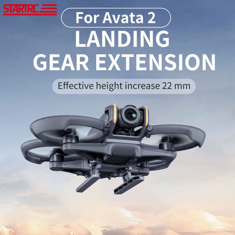 For DJI AVATA 2 STARTRC Folding Heightened Landing Gear Training Rack (Black) - Other by STARTRC | Online Shopping South Africa | PMC TechLife | Buy Now Pay Later Mobicred