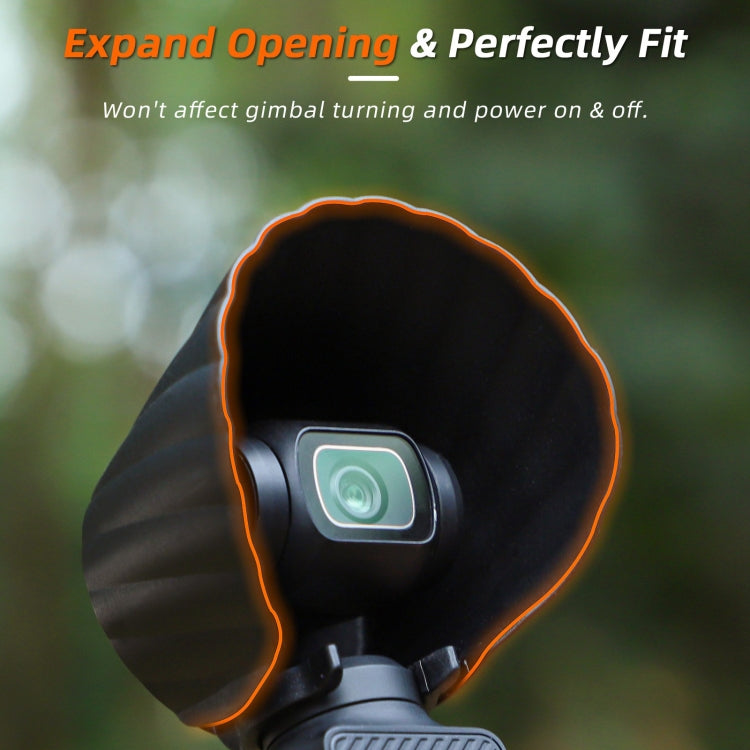 For DJI OSMO Pocket 3 Sunnylife Sunshade Lens Protective Cover Hood (Black) - Lens Accessories by Sunnylife | Online Shopping South Africa | PMC TechLife | Buy Now Pay Later Mobicred