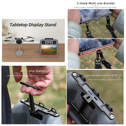 For DJI RC 2 / 1 Sunnylife ZJ764 Controller Handle Waist Support Tabletop Mount Neck Strap Hook Hanger Bracket (Black) - Others by Sunnylife | Online Shopping South Africa | PMC Jewellery | Buy Now Pay Later Mobicred