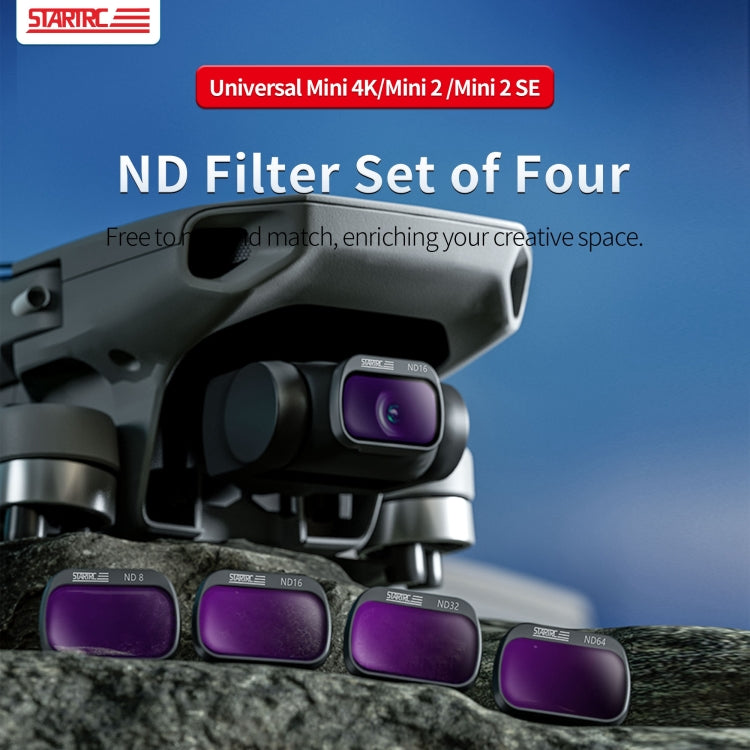 For DJI Mini 4K / Mini 2 SE / Mini 2 STARTRC 4 in 1 ND8 ND16 ND32 ND64 Lens Filter - Mavic Lens Filter by STARTRC | Online Shopping South Africa | PMC Jewellery | Buy Now Pay Later Mobicred