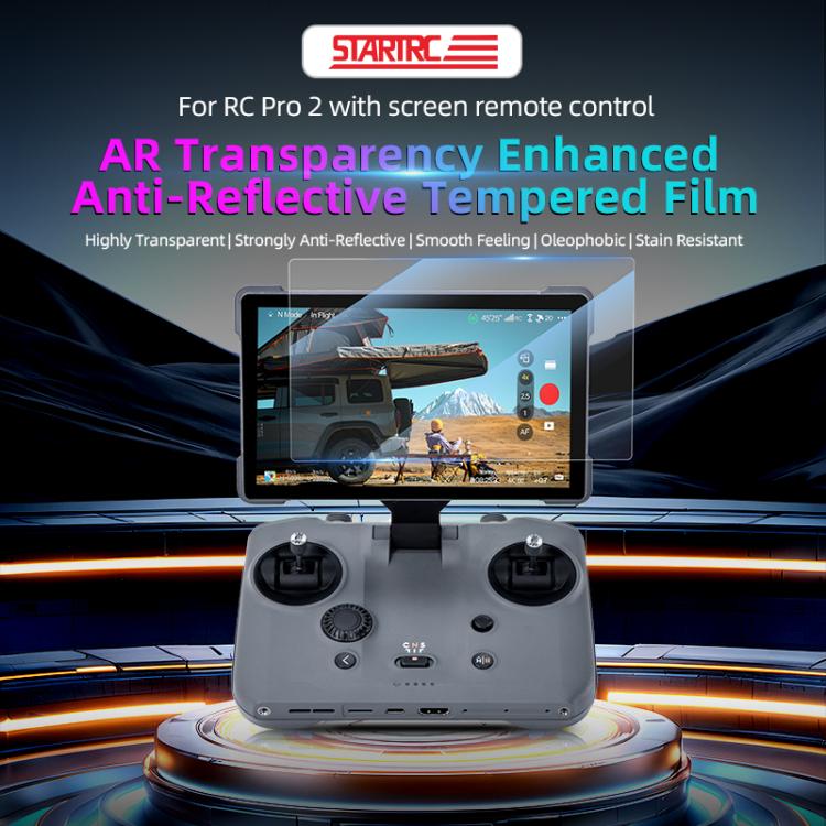 STARTRC HD AR Tempered Glass Film for DJI Mavic 4 Pro / RC Pro 2 (Transparent) - free shipping - PMC TechLife - Order now!
