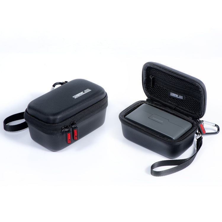 For DJI MIC 2 STARTRC Diamond Texture PU Portable Carry Case with Carabiner & Strap (Black) -  by STARTRC | Online Shopping South Africa | PMC Jewellery | Buy Now Pay Later Mobicred