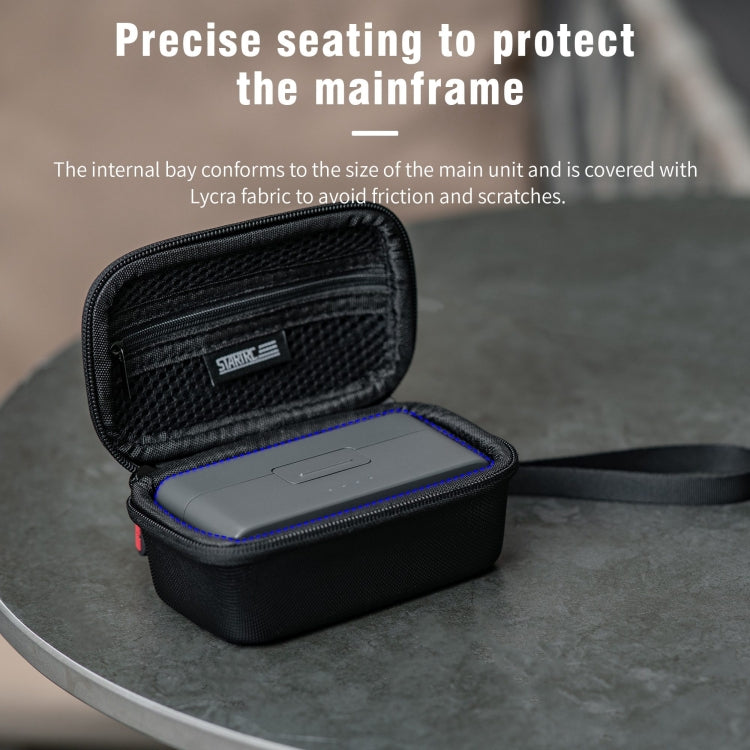 For DJI MIC 2 STARTRC Diamond Texture PU Portable Carry Case with Carabiner & Strap (Black) -  by STARTRC | Online Shopping South Africa | PMC Jewellery | Buy Now Pay Later Mobicred