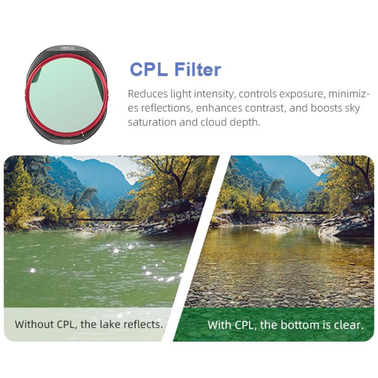 For DJI Mavic 4 Pro STARTRC 4 in 1 CPL ND8 ND32 ND64 Lens Filter Kit - free shipping - PMC TechLife - Order now!