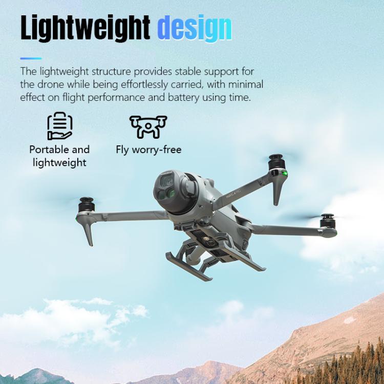For DJI Mavic 4 Pro STARTRC Sled Anti-fall Anti-dirt Heightened Landing Gear Training Rack (Grey) - free shipping - PMC TechLife - Order now!