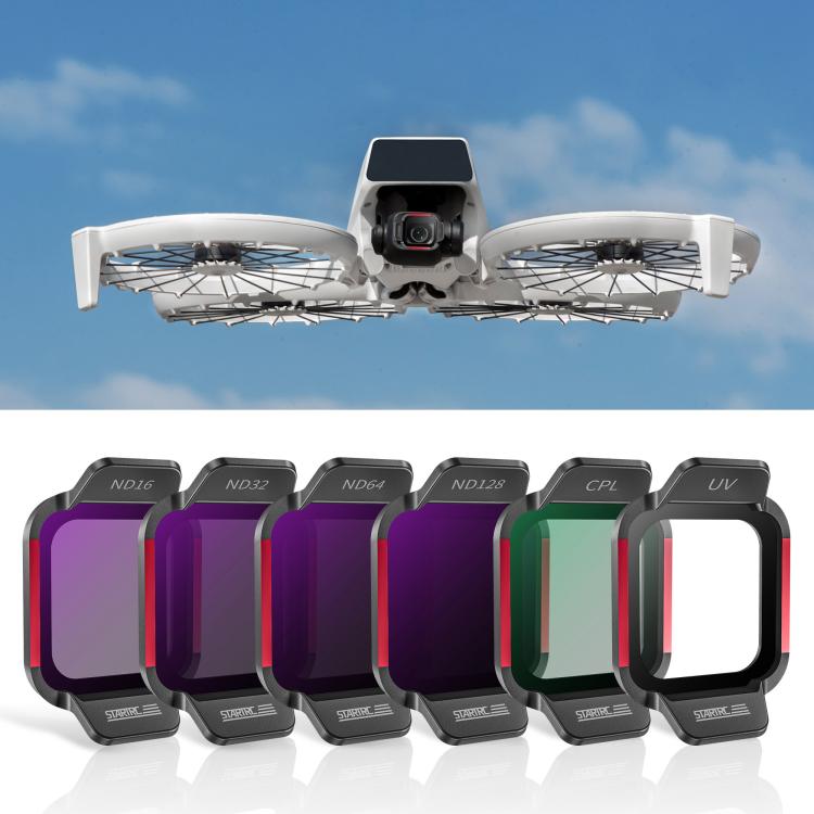 For DJI Flip STARTRC 6 in 1 ND16 ND32 ND64 ND128 CPL UV Lens Filter - free shipping - PMC TechLife - Order now!