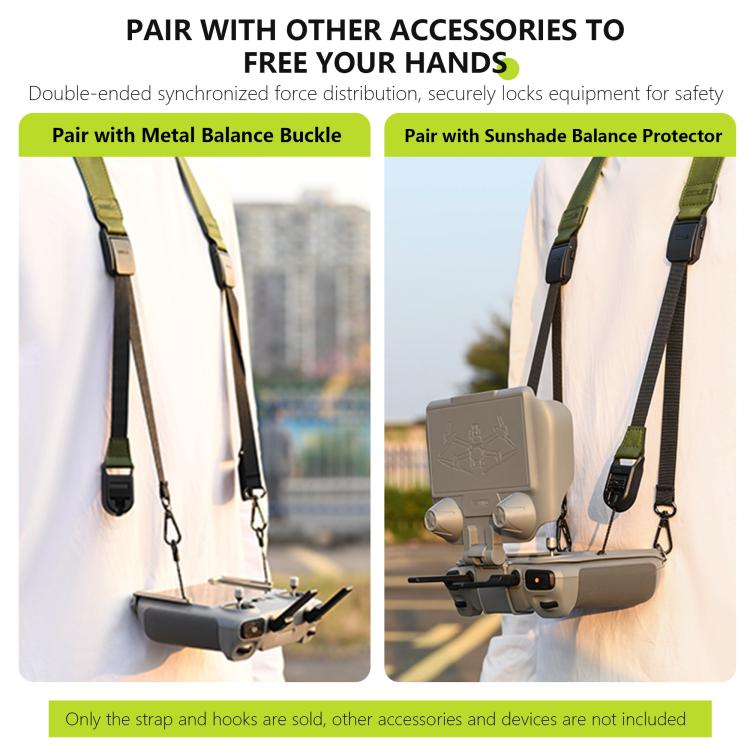 For DJI RC / RC 2 / RC Pro STARTRC QuickLink Double-Ended Neck Strap (Green) - free shipping - PMC TechLife - Order now!