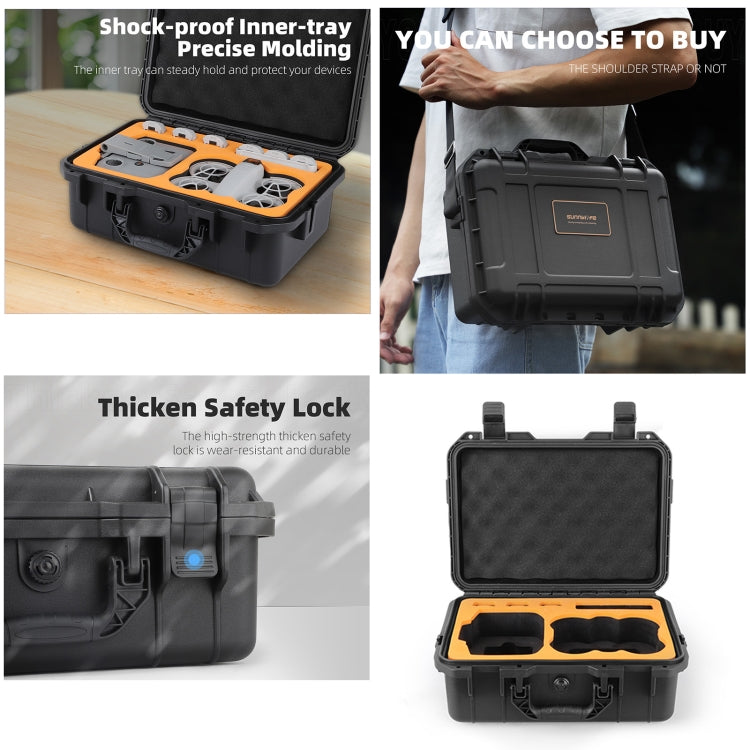 For DJI Neo Sunnylife Safety Carrying Case Waterproof Shock-proof Hard Travel Case (Black) - free shipping - PMC TechLife - Order now!