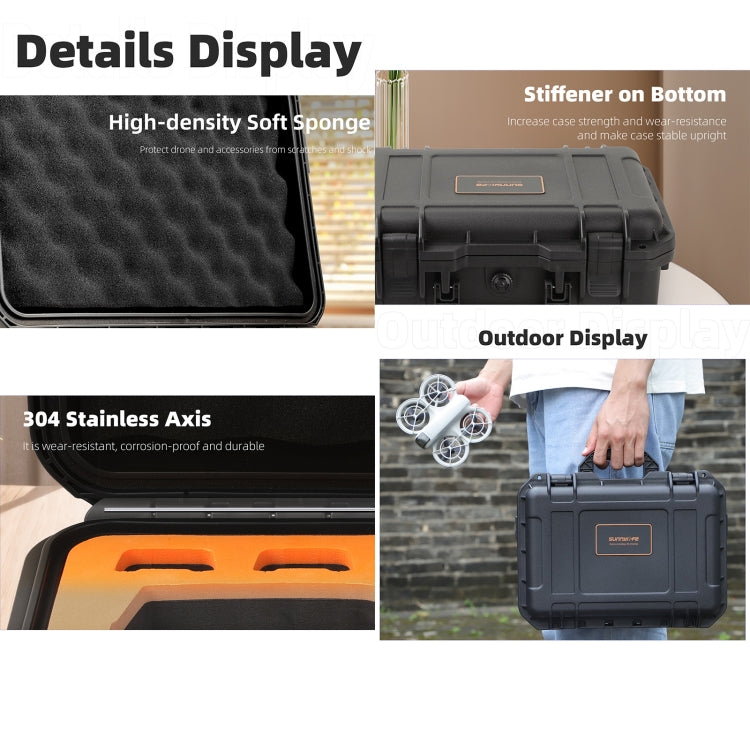 For DJI Neo Sunnylife Safety Carrying Case Waterproof Shock-proof Hard Travel Case (Black) - free shipping - PMC TechLife - Order now!