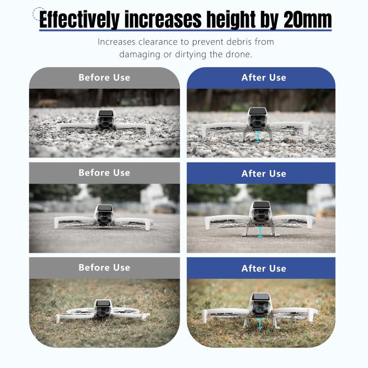 For DJI Flip STARTRC Folding Anti-fall Anti-dirt Heightened Landing Gear Training Rack (Grey) - free shipping - PMc TechLife - Order now!