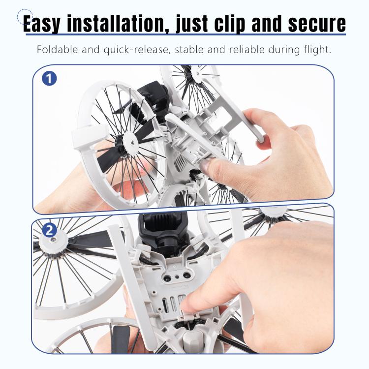 For DJI Flip STARTRC Folding Anti-fall Anti-dirt Heightened Landing Gear Training Rack (Grey) - free shipping - PMc TechLife - Order now!